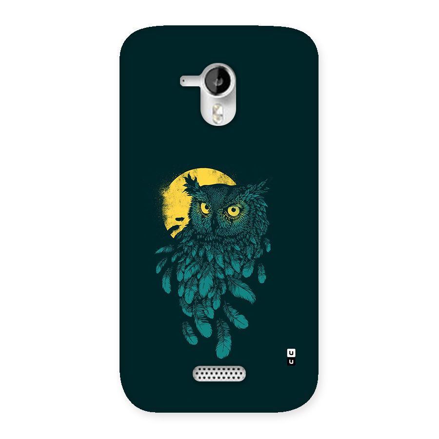Green Owl Back Case for Canvas HD A116