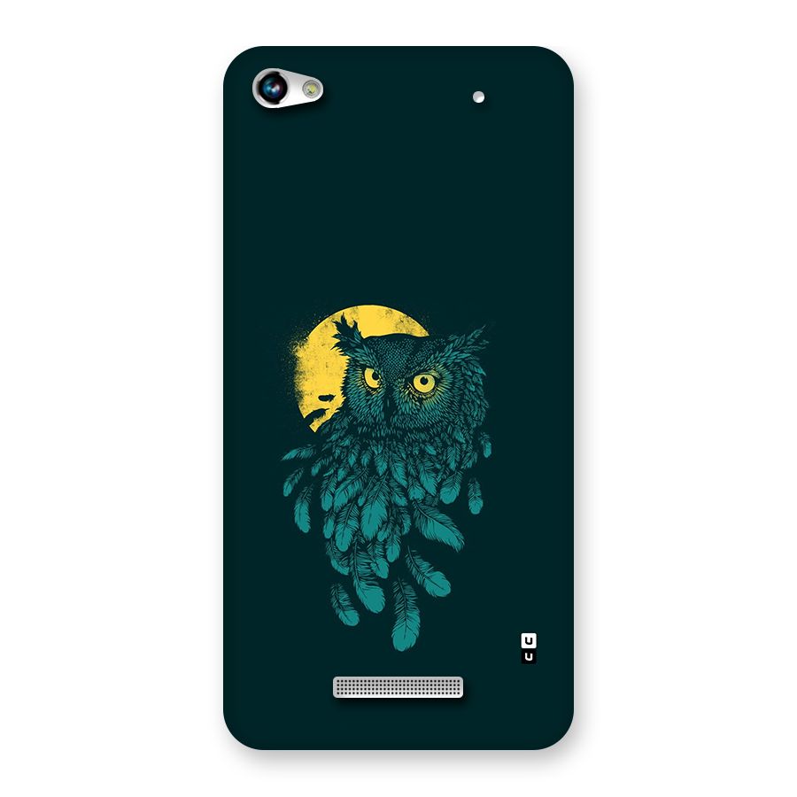 Green Owl Back Case for Canvas Hue 2 A316