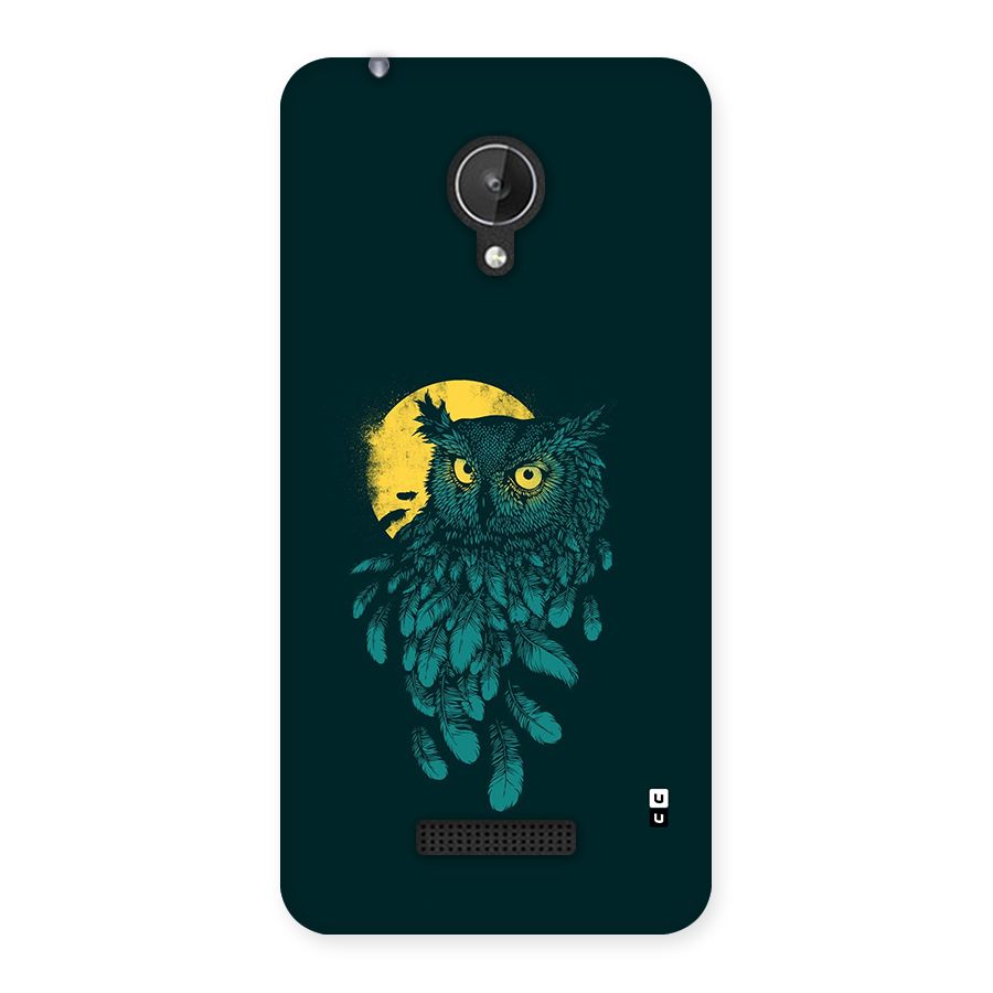 Green Owl Back Case for Canvas Spark Q380