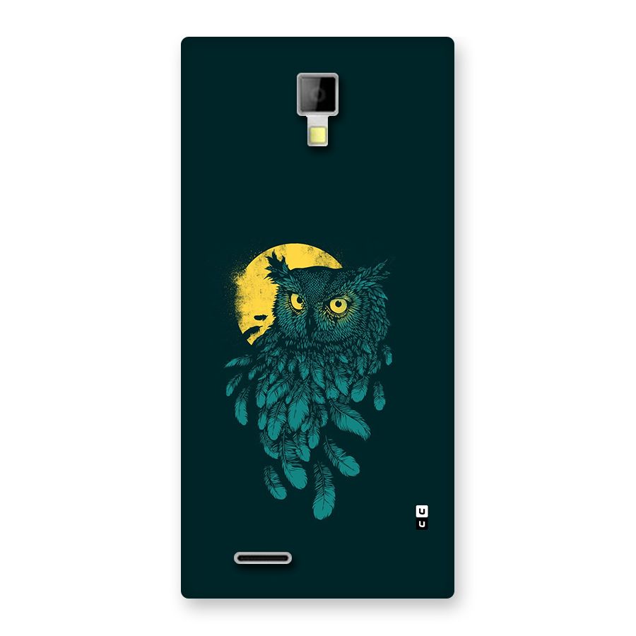 Green Owl Back Case for Canvas Xpress A99