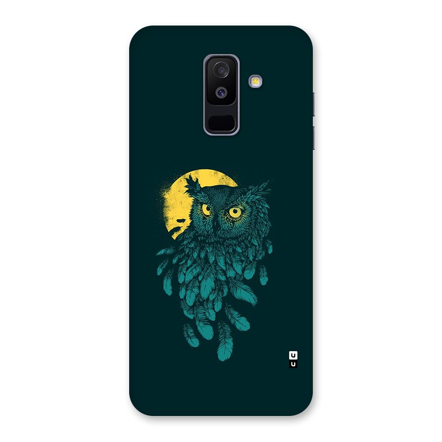 Green Owl Back Case for Galaxy A6 Plus