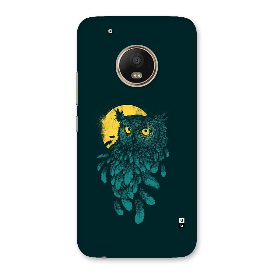 Green Owl Back Case for Moto G5 Plus