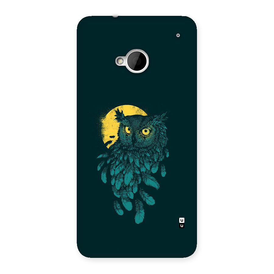 Green Owl Back Case for One M7 (Single Sim)