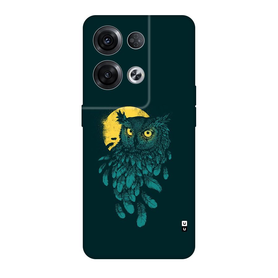 Green Owl Back Case for Oppo Reno8 Pro 5G
