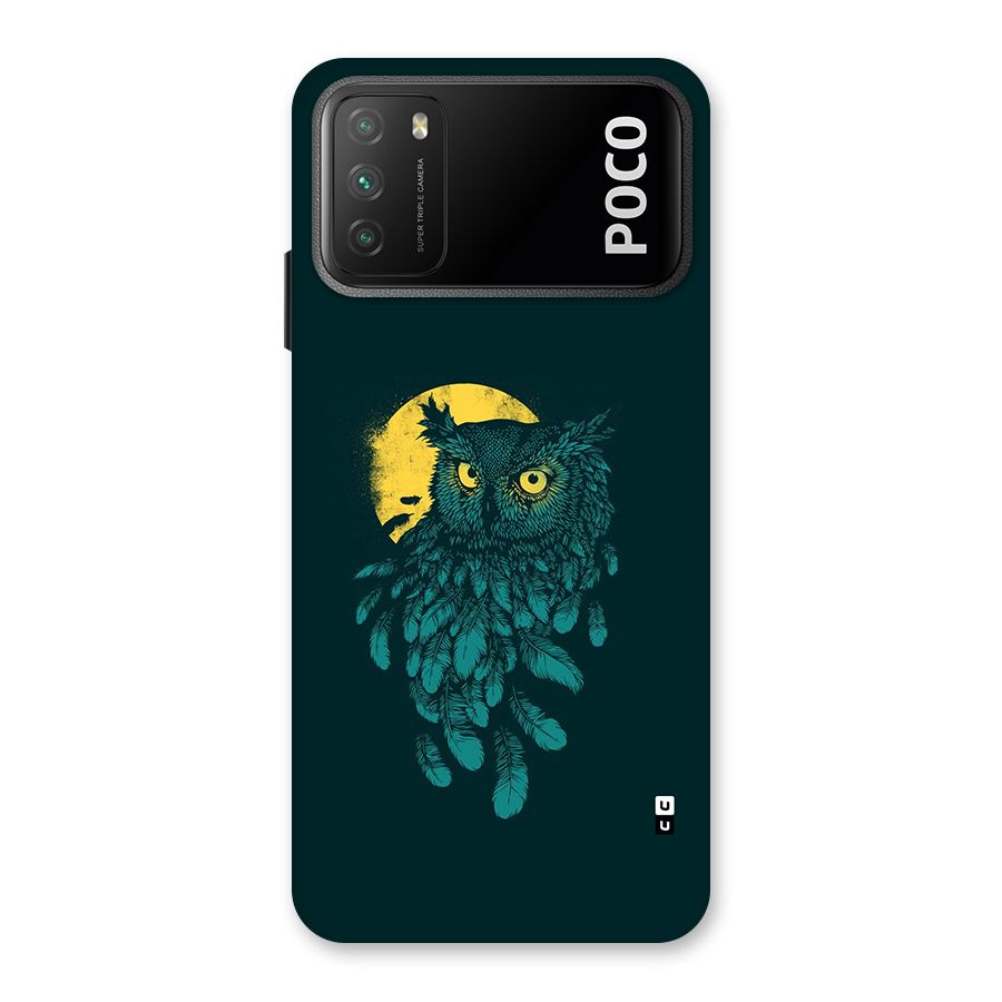 Green Owl Back Case for Poco M3