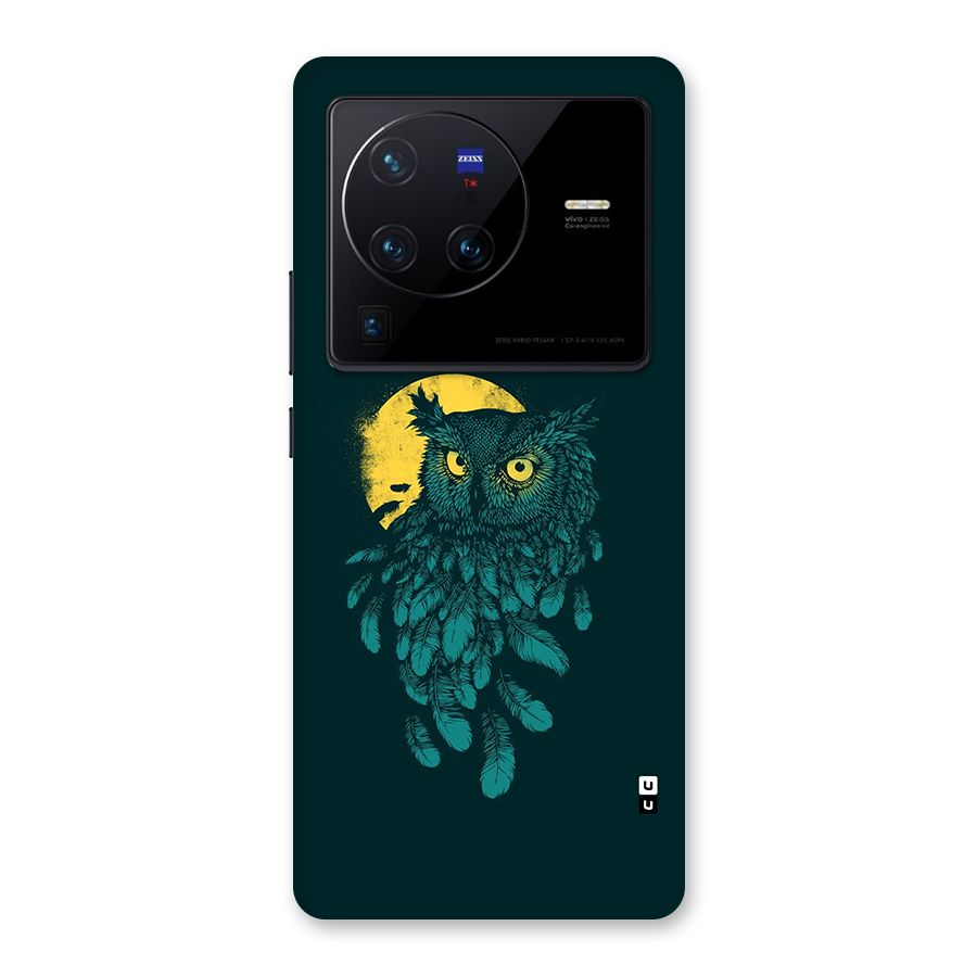 Green Owl Back Case for Vivo X80 Pro