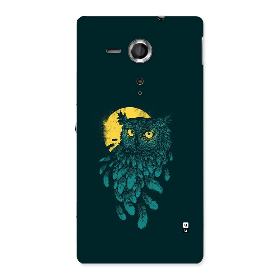 Green Owl Back Case for Xperia Sp