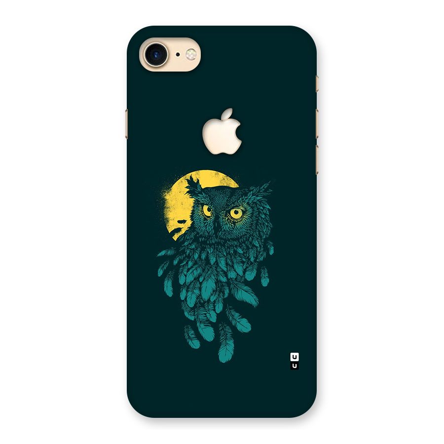 Green Owl Back Case for iPhone 7 Apple Cut