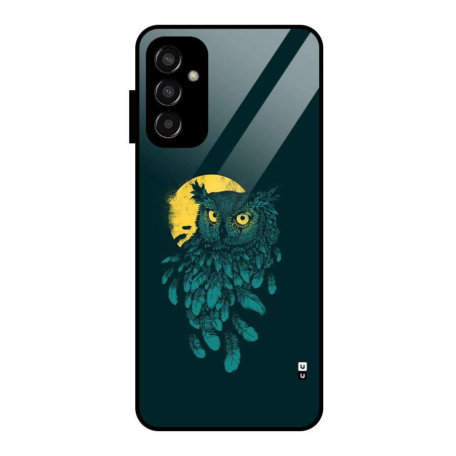 Green Owl Glass Back Case for Galaxy F13