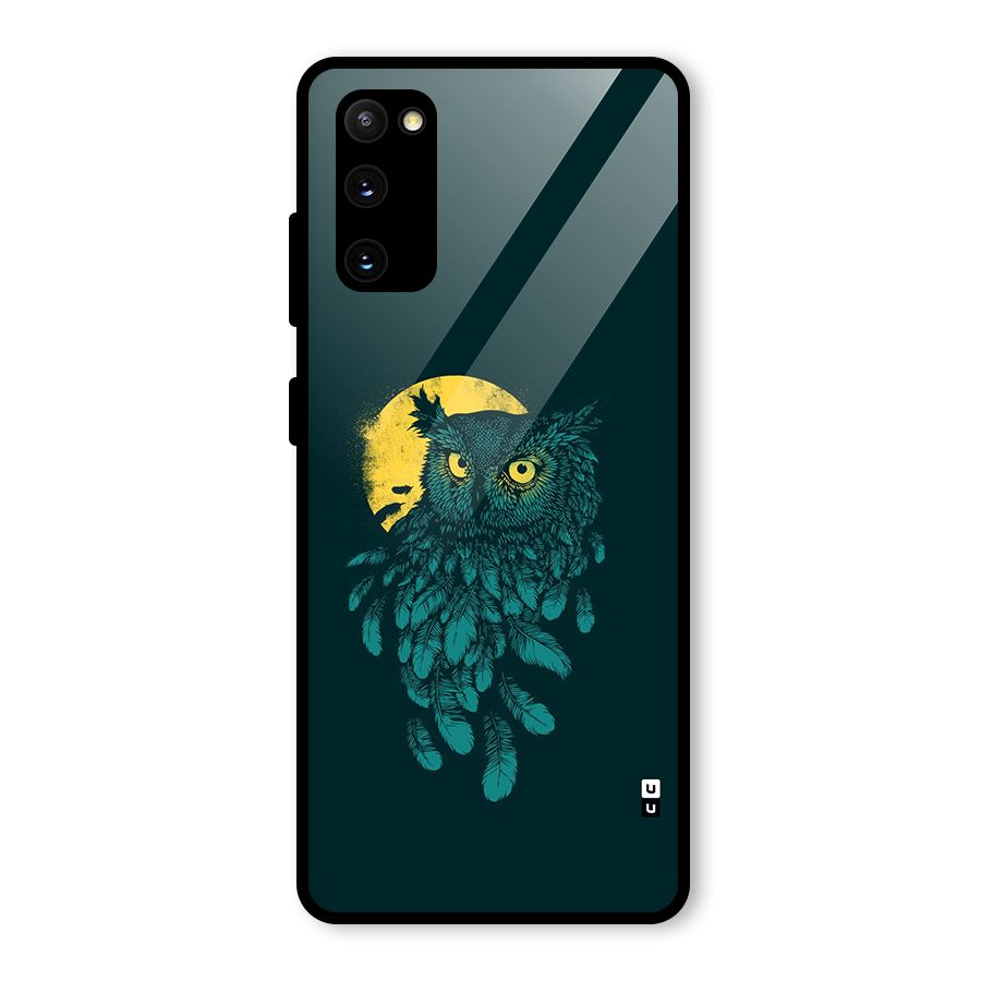 Green Owl Glass Back Case for Galaxy S20 FE
