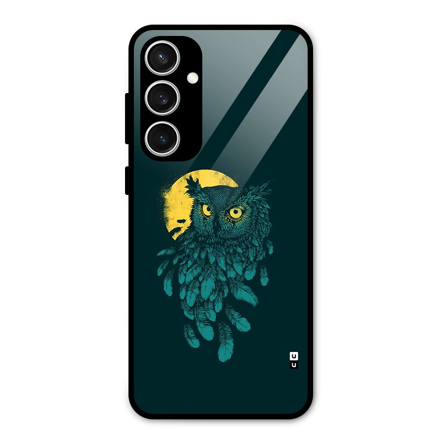 Green Owl Glass Back Case for Galaxy S23 FE