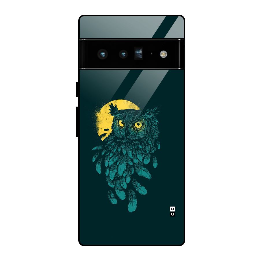 Green Owl Glass Back Case for Google Pixel 6 Pro