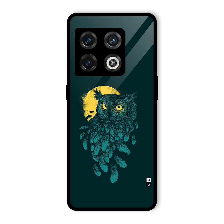 Green Owl Glass Back Case for OnePlus 10 Pro 5G