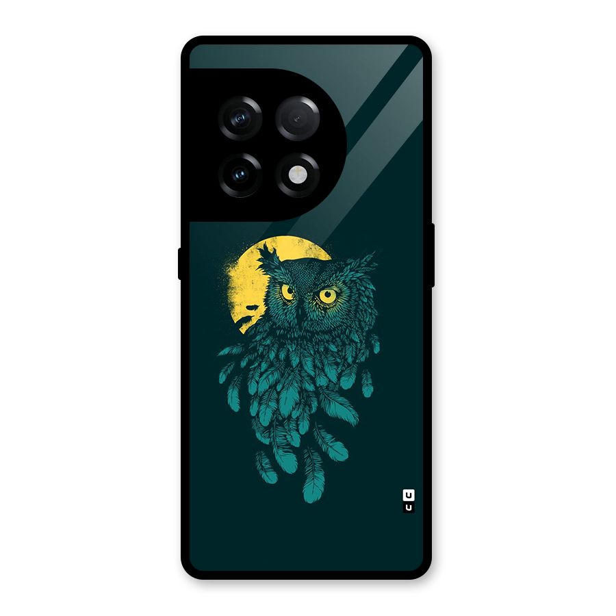 Green Owl Glass Back Case for OnePlus 11R