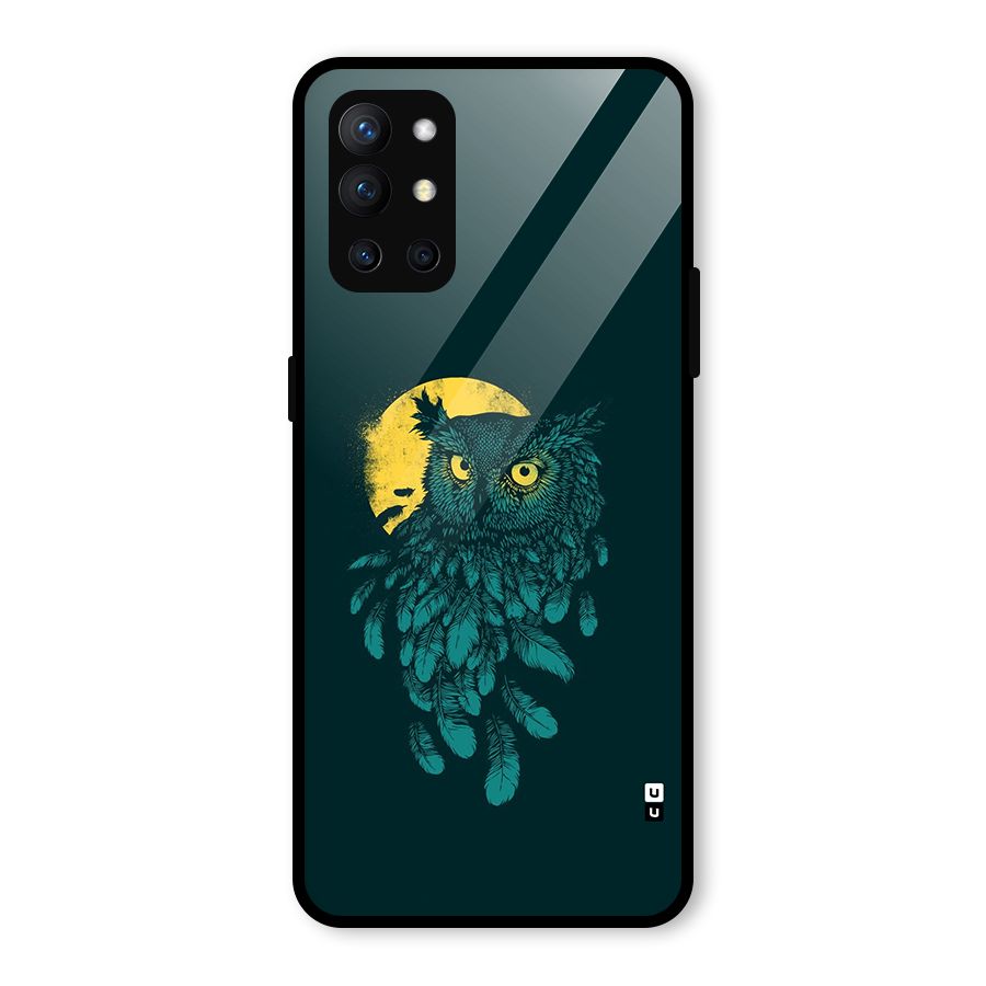 Green Owl Glass Back Case for OnePlus 9R