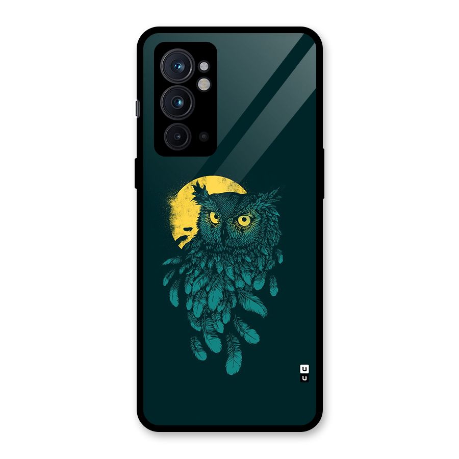 Green Owl Glass Back Case for OnePlus 9RT 5G