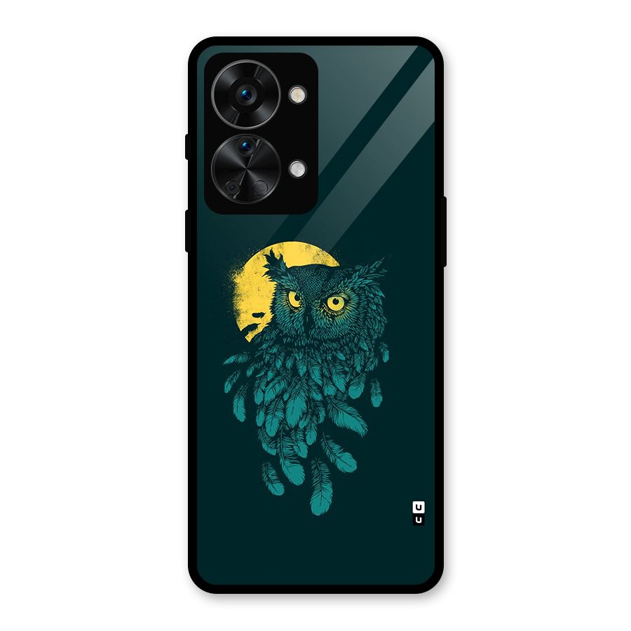 Green Owl Glass Back Case for OnePlus Nord 2T