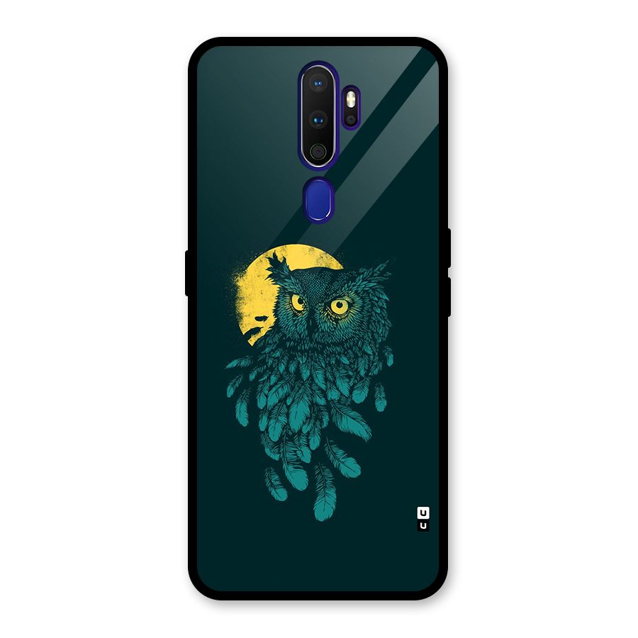 Green Owl Glass Back Case for Oppo A9 (2020)