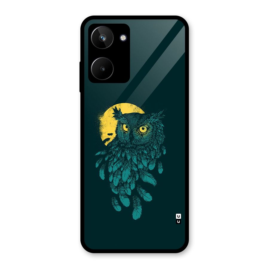 Green Owl Glass Back Case for Realme 10