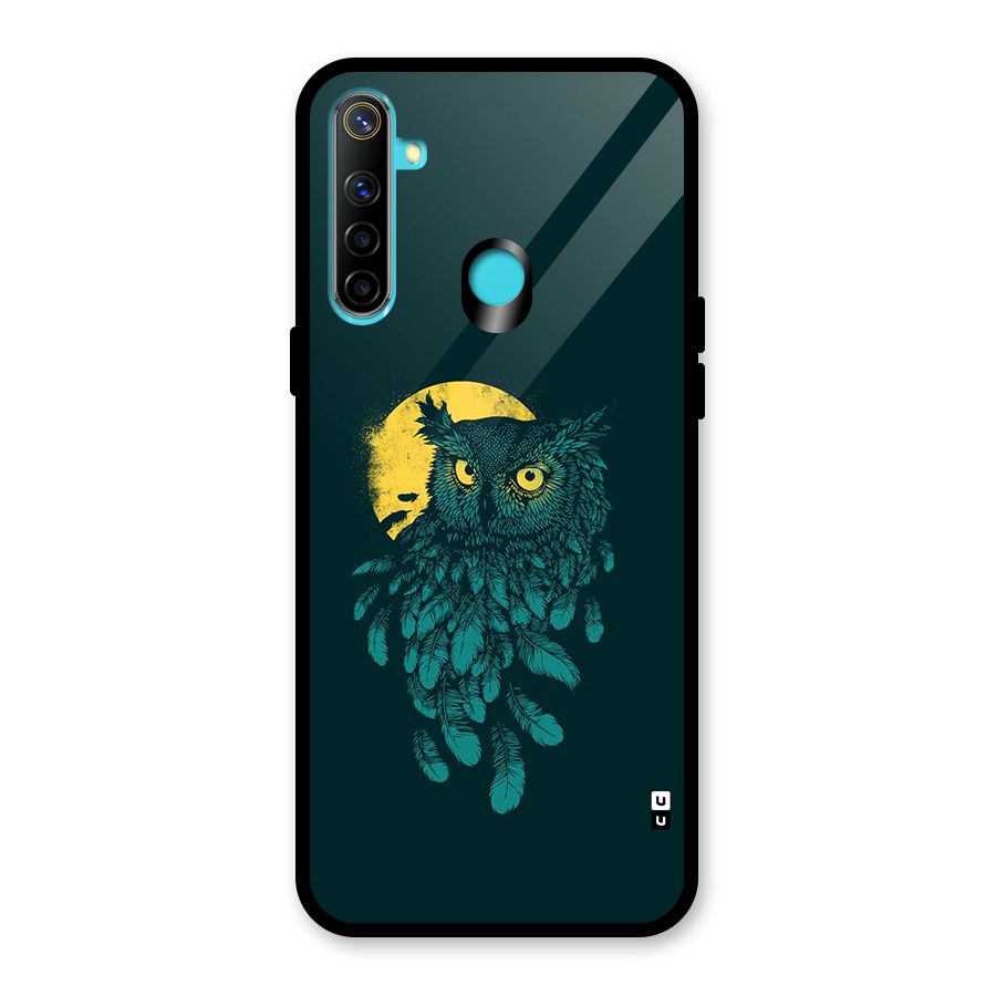 Green Owl Glass Back Case for Realme 5