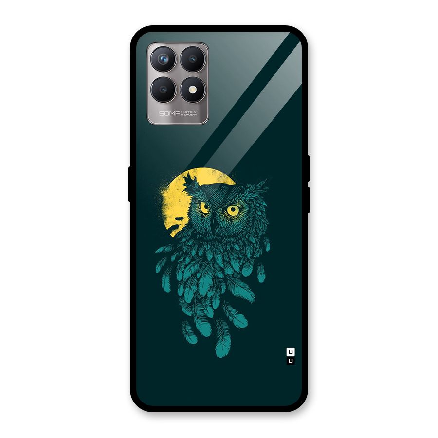 Green Owl Glass Back Case for Realme 8i