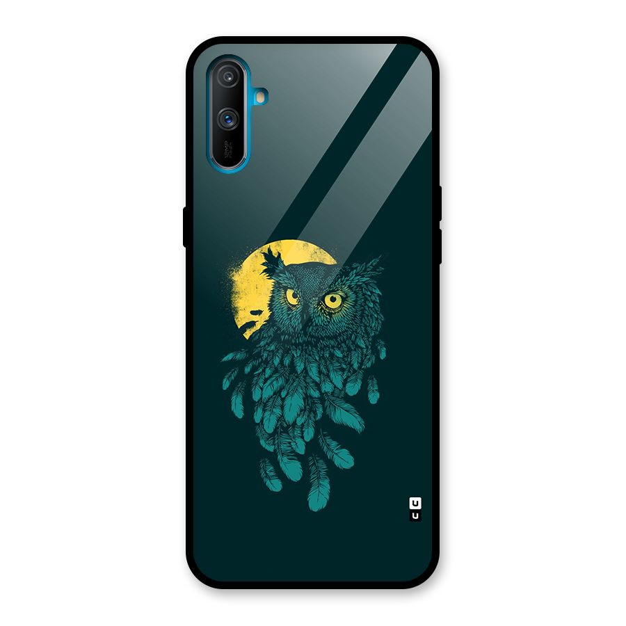 Green Owl Glass Back Case for Realme C3