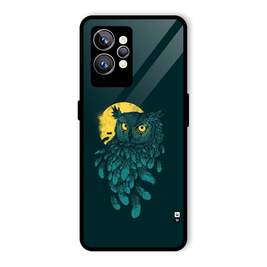 Green Owl Glass Back Case for Realme GT2 Pro