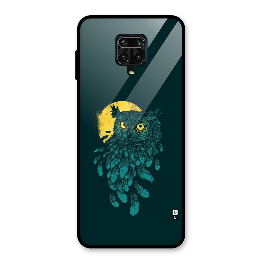 Green Owl Glass Back Case for Redmi Note 10 Lite