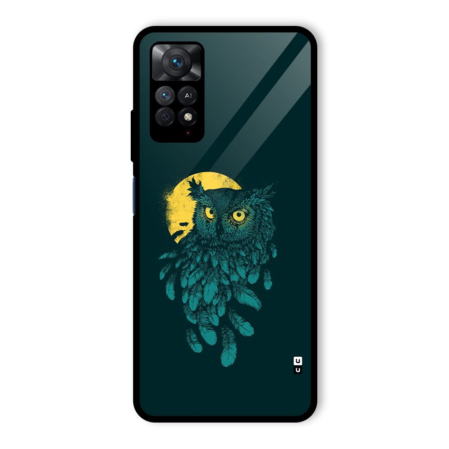 Green Owl Glass Back Case for Redmi Note 11 Pro Plus 5G