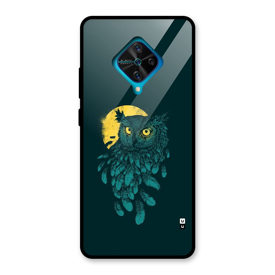 Green Owl Glass Back Case for Vivo S1 Pro