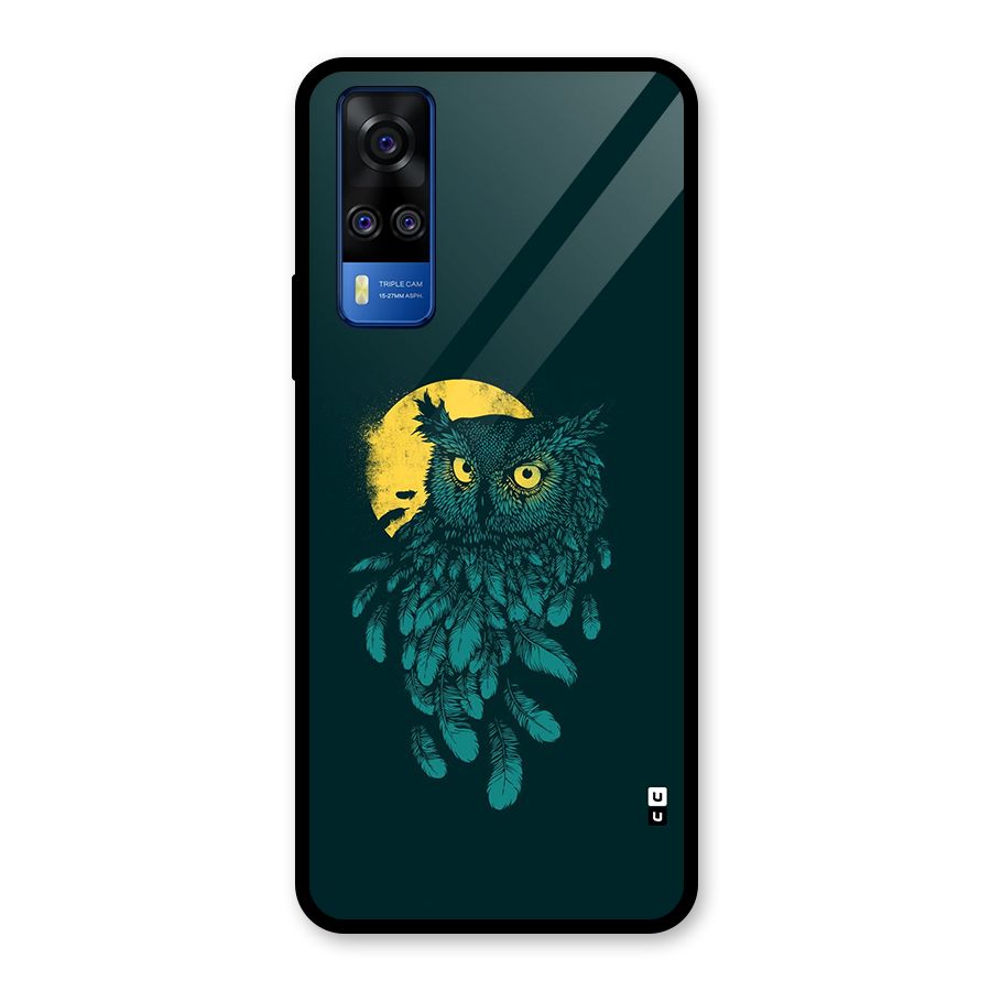 Green Owl Glass Back Case for Vivo Y31