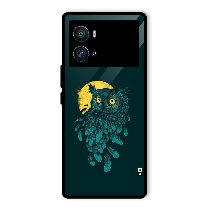 Green Owl Glass Back Case for Vivo iQOO 9 Pro