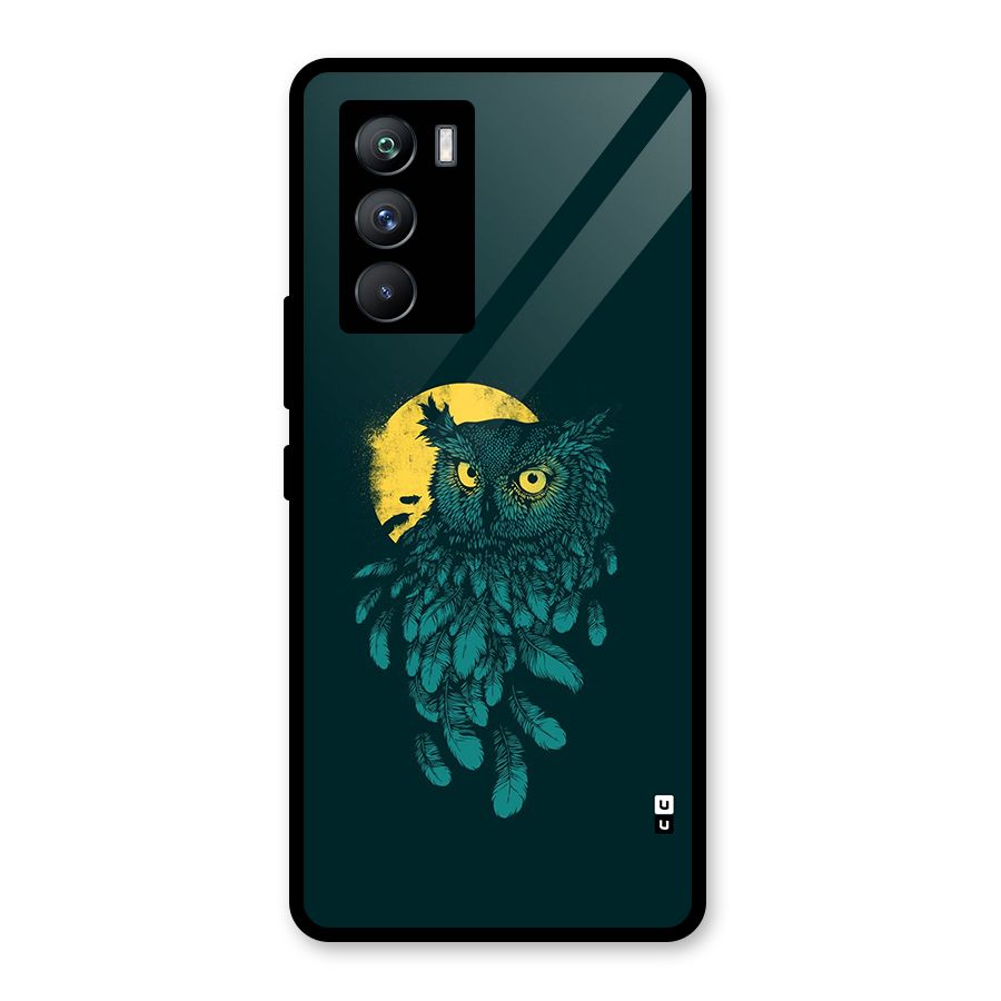 Green Owl Glass Back Case for Vivo iQOO 9 SE