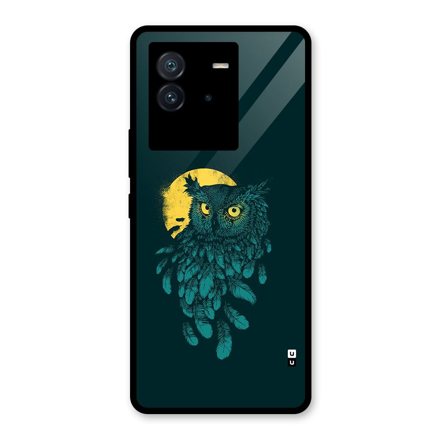 Green Owl Glass Back Case for Vivo iQOO Neo 6 5G