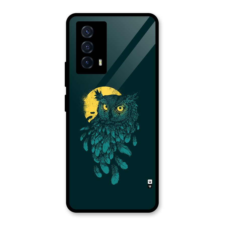 Green Owl Glass Back Case for Vivo iQOO Z5