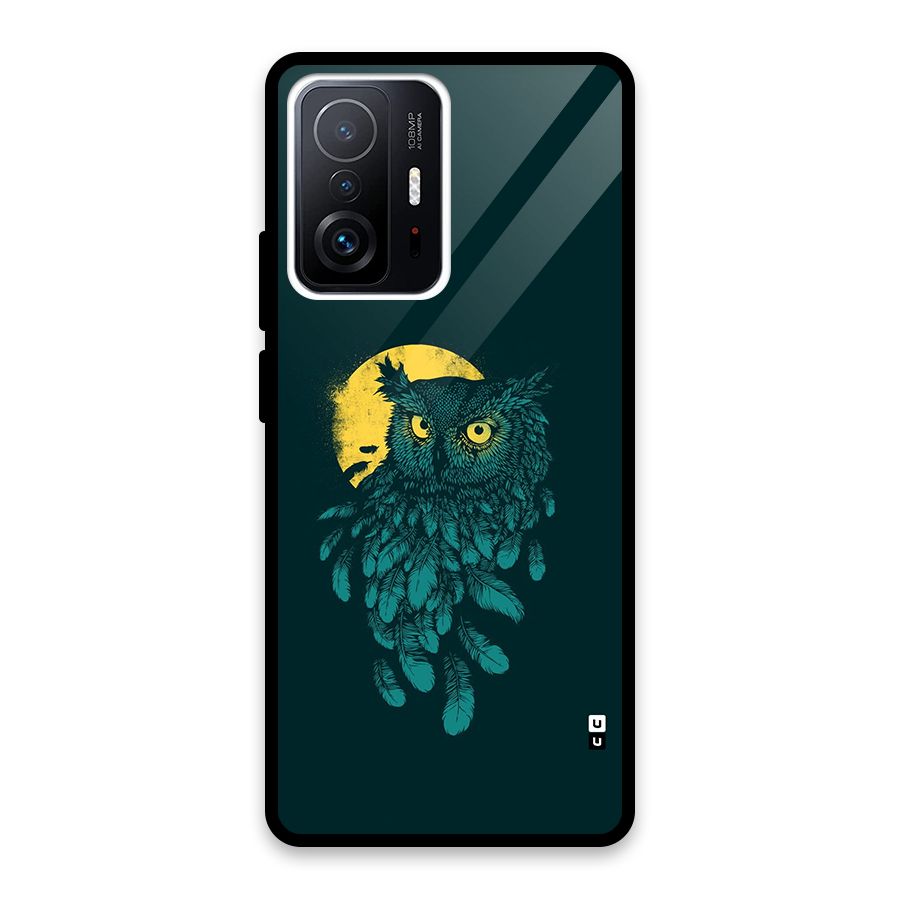 Green Owl Glass Back Case for Xiaomi 11T Pro