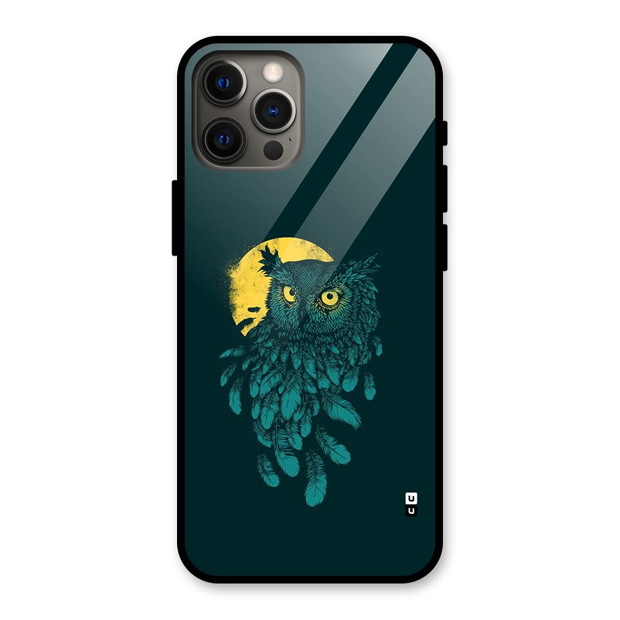 Green Owl Glass Back Case for iPhone 12 Pro Max