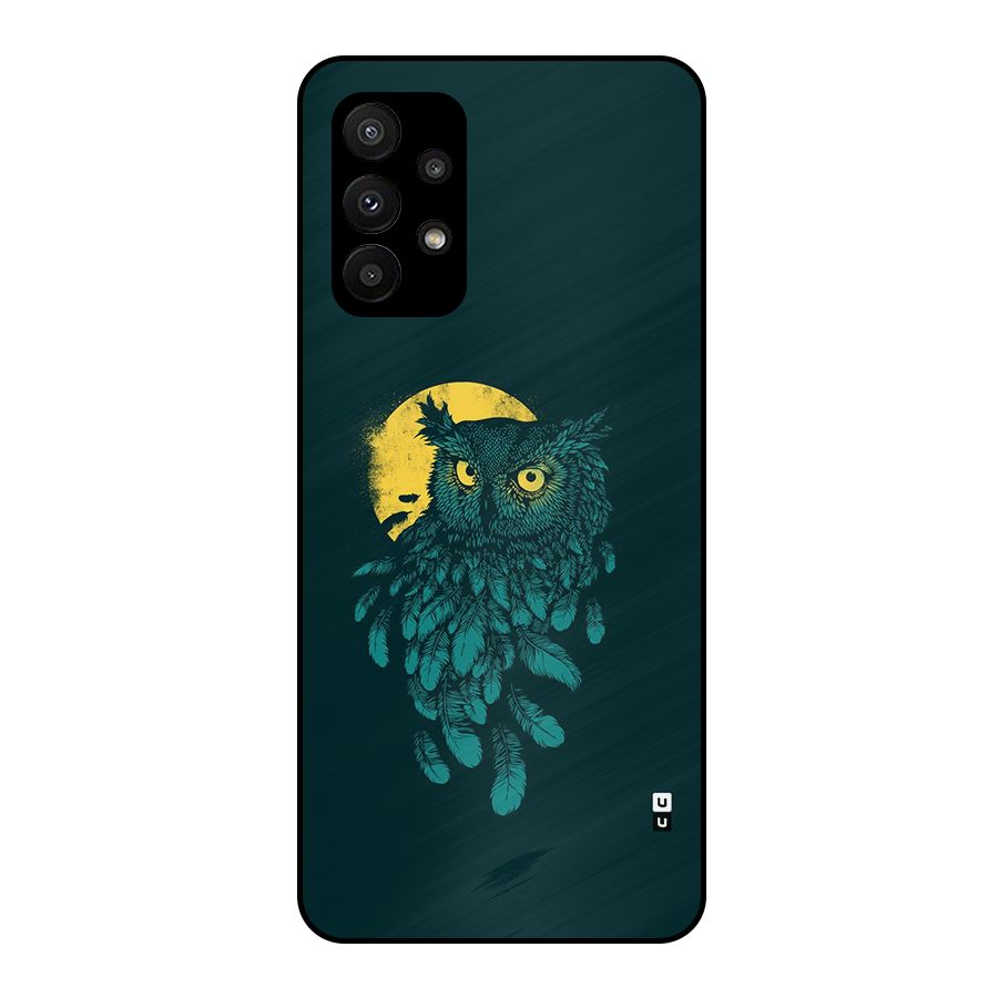 Green Owl Metal Back Case for Galaxy A23
