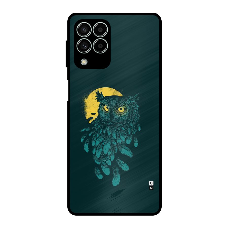 Green Owl Metal Back Case for Galaxy M33