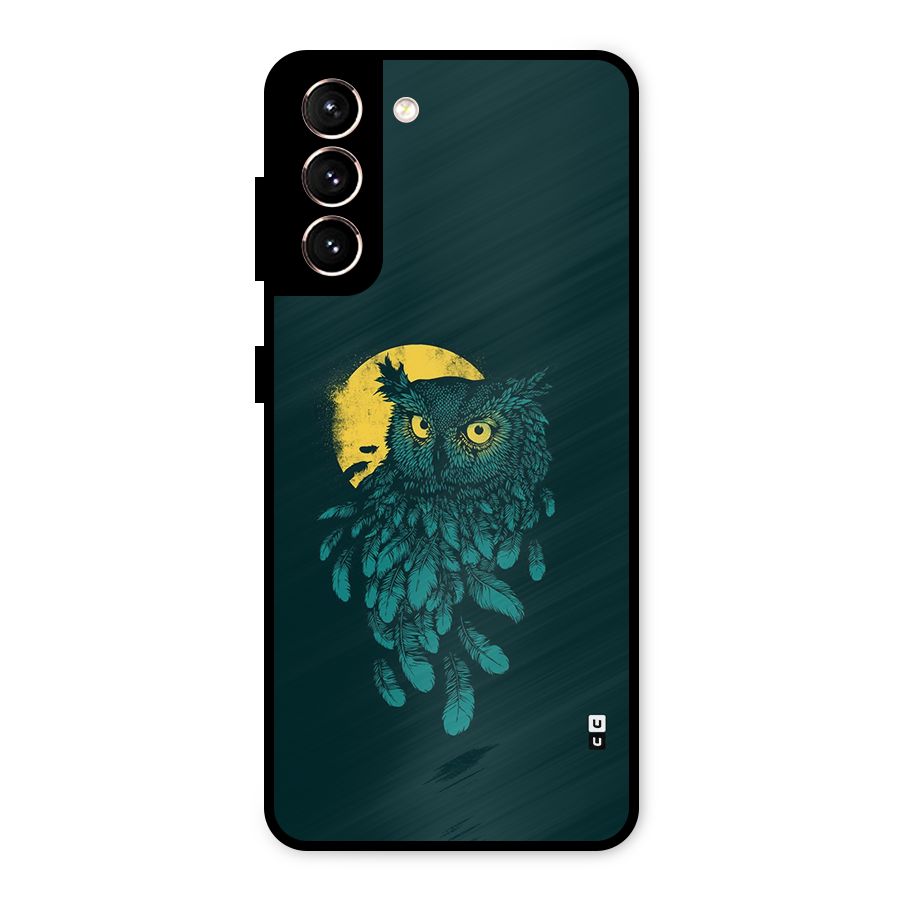 Green Owl Metal Back Case for Galaxy S21 5G