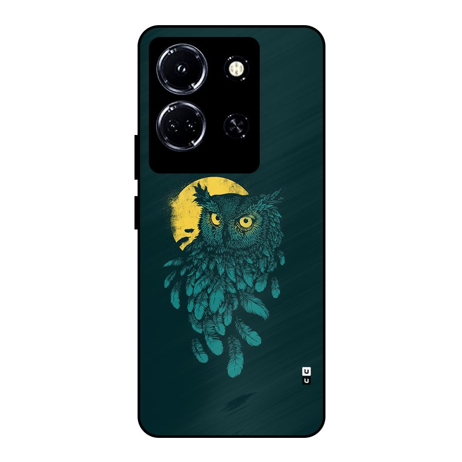 Green Owl Metal Back Case for Infinix Note 30 5G
