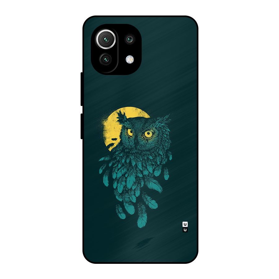 Green Owl Metal Back Case for Mi 11 Lite