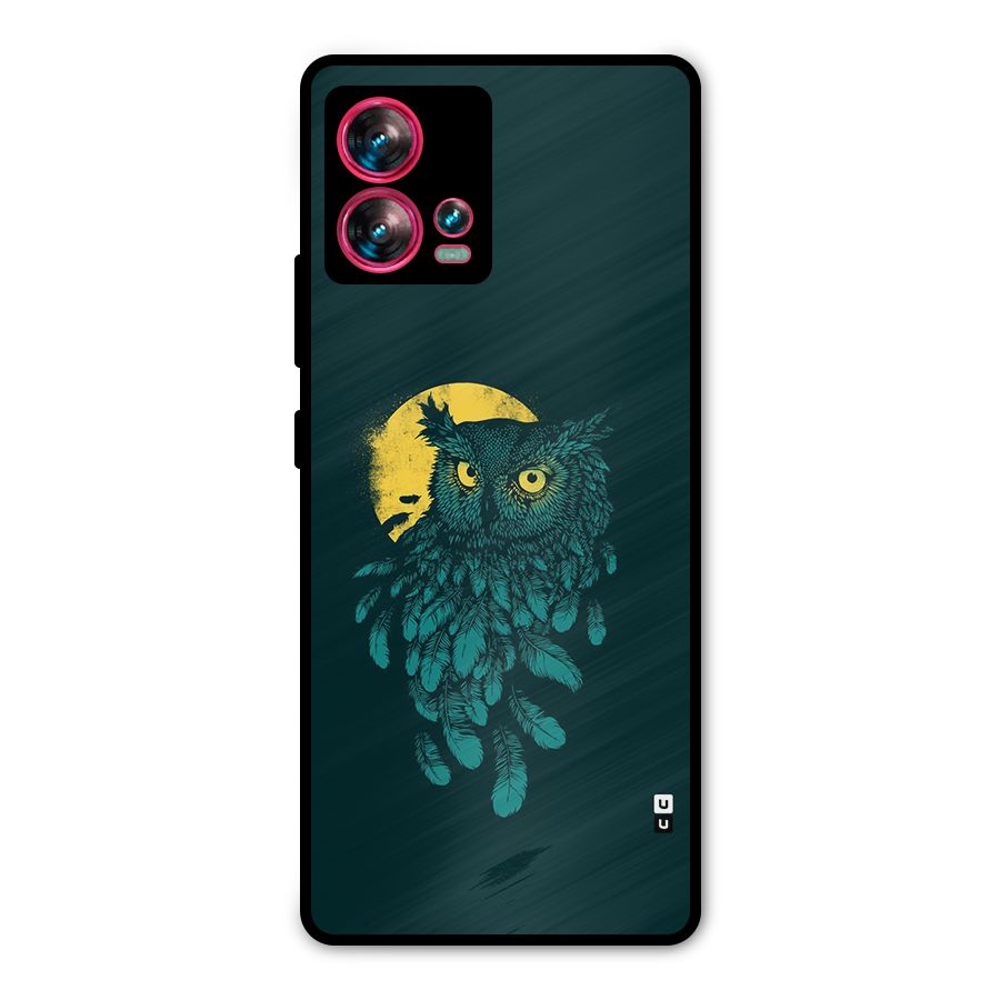Green Owl Metal Back Case for Motorola Edge 30 Fusion