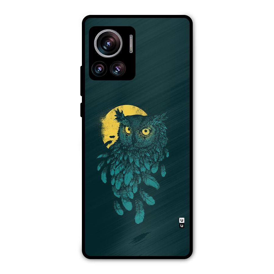 Green Owl Metal Back Case for Motorola Edge 30 Ultra
