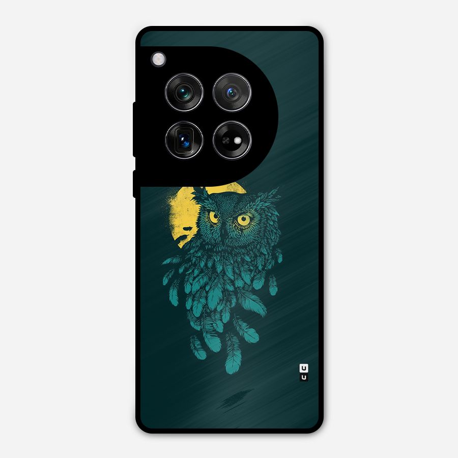 Green Owl Metal Back Case for OnePlus 12