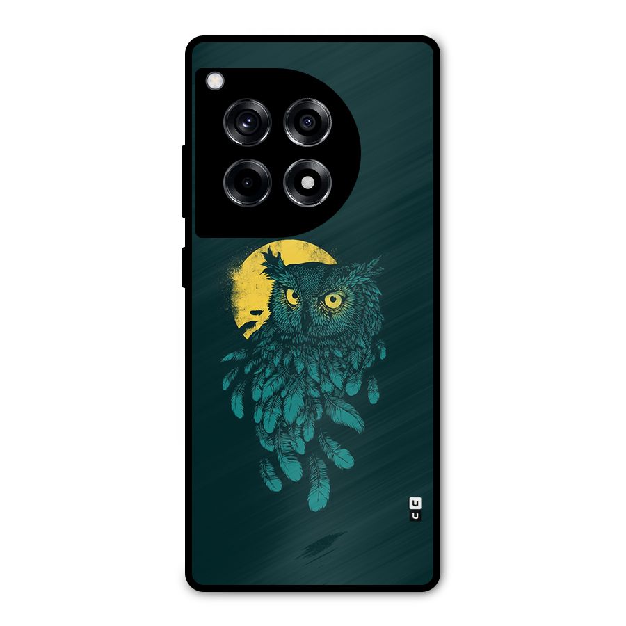 Green Owl Metal Back Case for OnePlus 12R