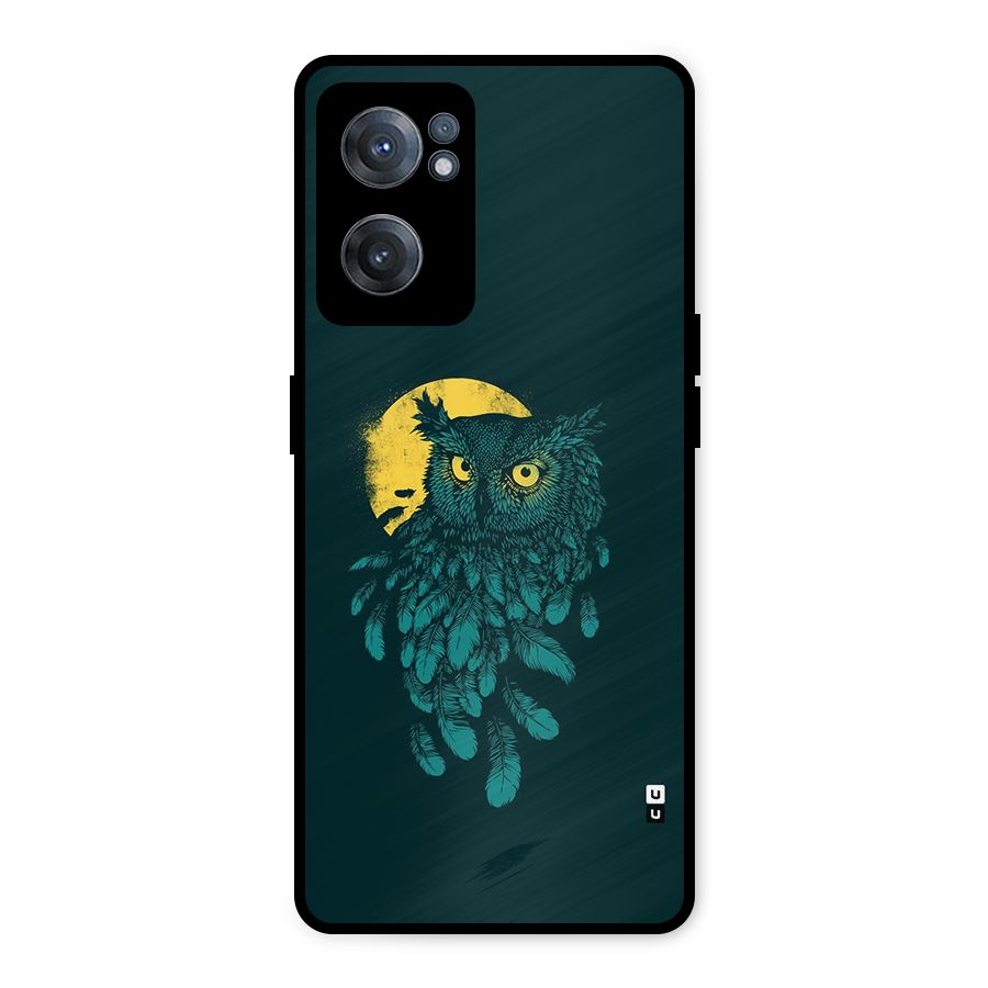 Green Owl Metal Back Case for OnePlus Nord CE 2 5G