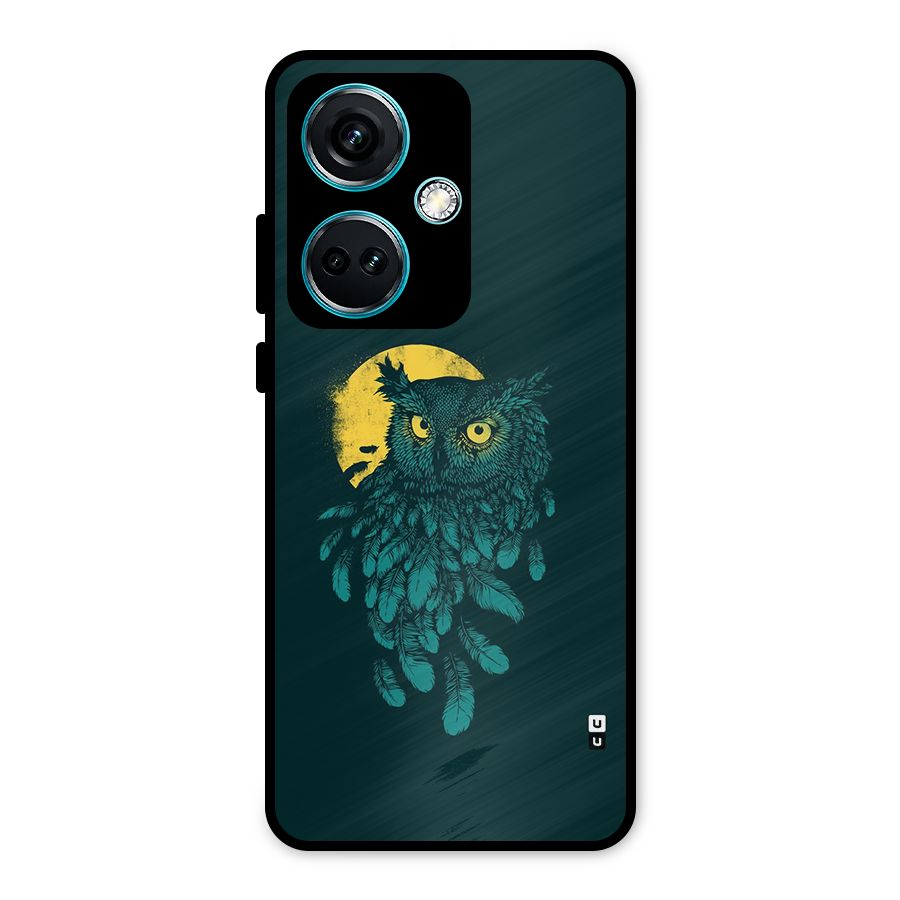 Green Owl Metal Back Case for OnePlus Nord CE 3 5G