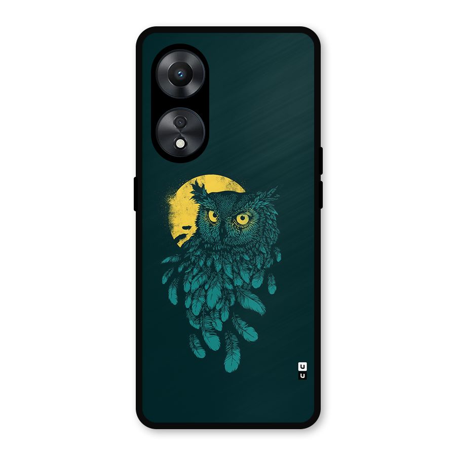 Green Owl Metal Back Case for Oppo A78