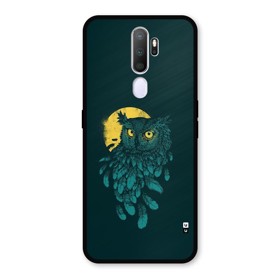 Green Owl Metal Back Case for Oppo A9 (2020)